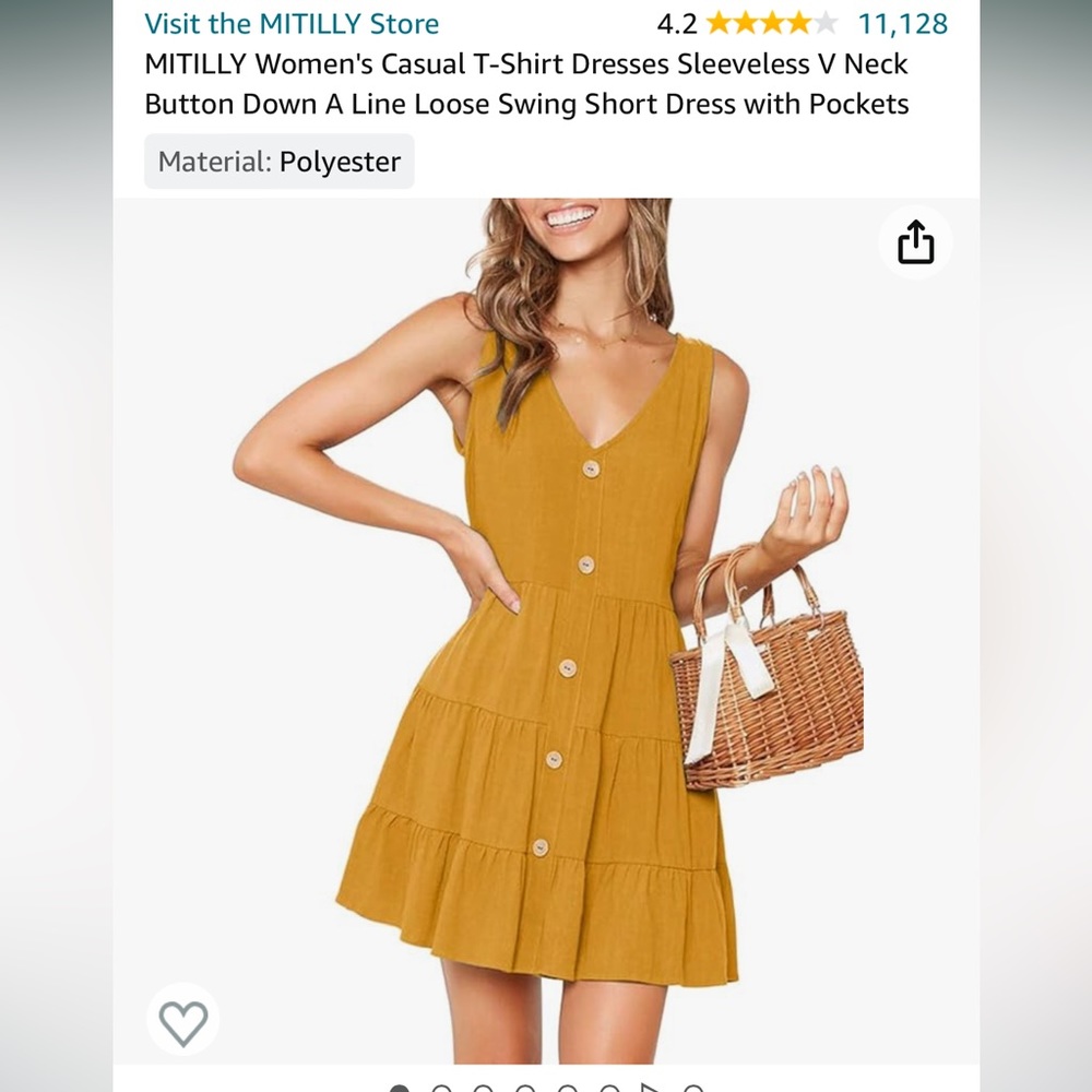 Yellow sun dress